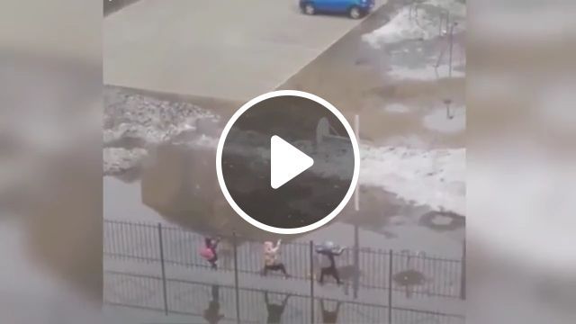 How is flooding affecting schools?, flooding, school, funny, fence. #0