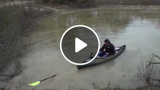Clumsy guy kayaking, kayak, boat, funny, river, paddle. #0