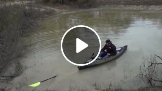 Clumsy guy kayaking