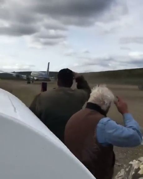 Plane Lands On Road
