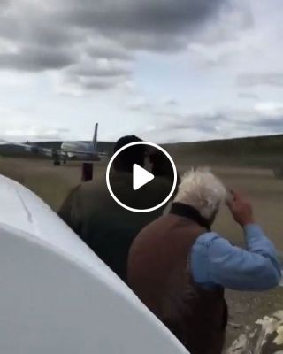 Plane Lands On Road