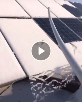 Removing Snow From Solar Panels