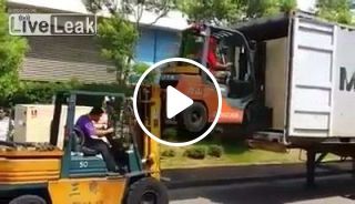 Creative at work - Forklifts Lifting Forklifts