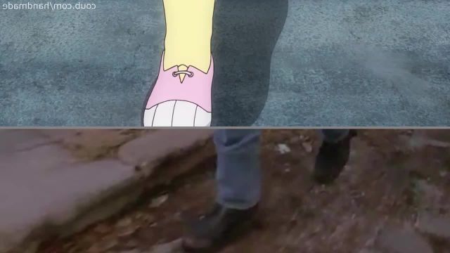 Streets of Non Non Biyori Anime split meme