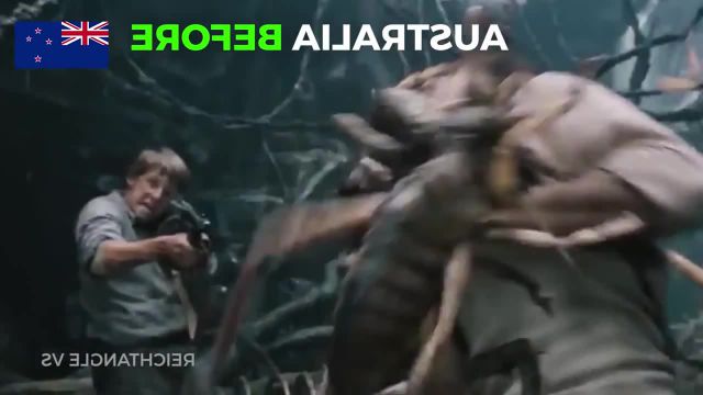 Australia before, after and future memes, king kong memes, fun memes, funny memes, mashup memes, starship troopers memes, mashup.