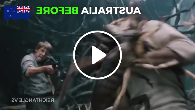 Australia before, after and future memes, king kong memes, fun memes, funny memes, mashup memes, starship troopers memes, mashup. #0