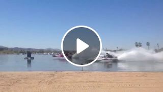 Speedboat Racing on the River