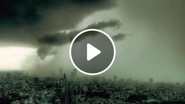Rain City - Video & GIFs | rain, city, cloud, funny