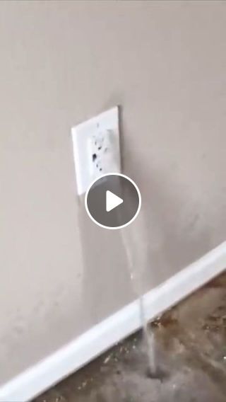 Water leaking out of electrical outlet failure @@