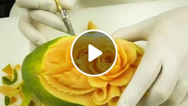 Fruits And Vegetable Carving The Art Of Chef. Fruits. Vegetable. Art. Chef. Funny. #0