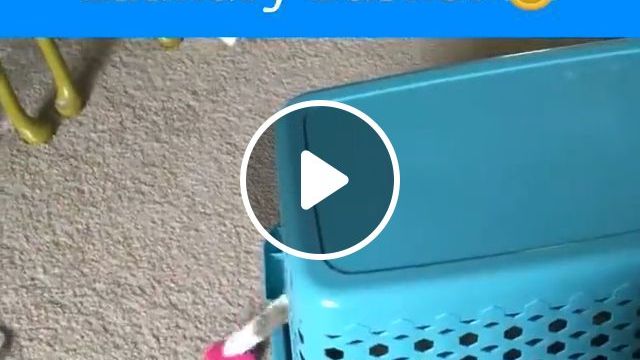 Self Loading Laundry Basket ^^. Cat. Pet. #0