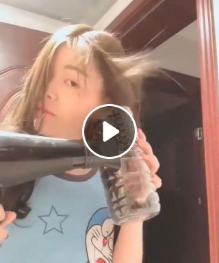 Hair styling with a dryer