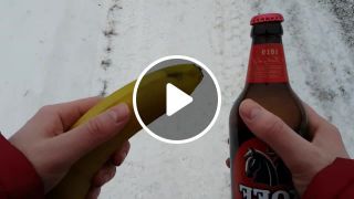 How To Open a Beer with a Banana meme