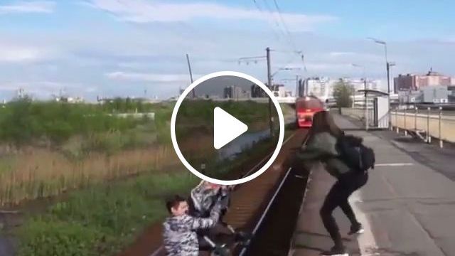 Unbelievable, Is It Real? - Video & GIFs | hero, funny, train, danger