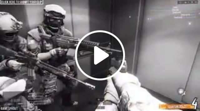 Don't Be Afraid Of Strong Enemy, Only Afraid Of Stupid Teammates - Video & GIFs | stupid teammates, funny, game, elevator