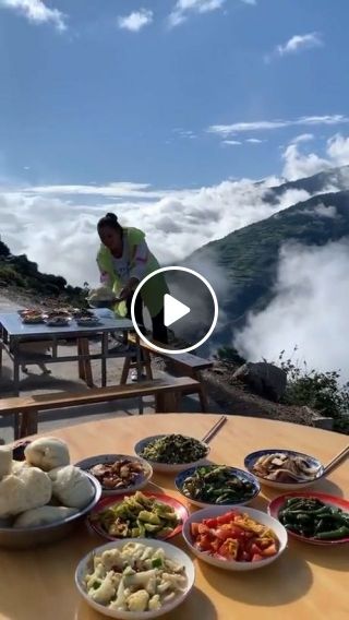 Enjoy breakfast with an incredible view