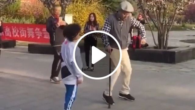 Grandpa Dancing With His Grandson. Grandpa. Grandson. Funny. Dancing. #0