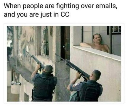 When People Are Fighting Over Emails, And You Are In CC - Video & GIFs