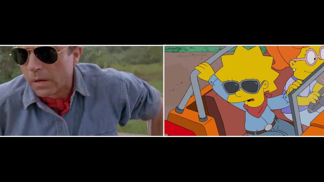 Simpsons and Jurassic Park memes