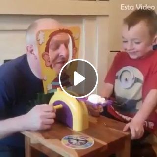 Pie face funny game