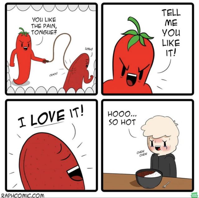 Why Do People Like Spicy Food Video Gifs Humos Comics Chili Tongue