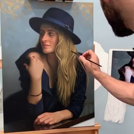 Incredibly realistic painting, Funny, Awesome, Painting