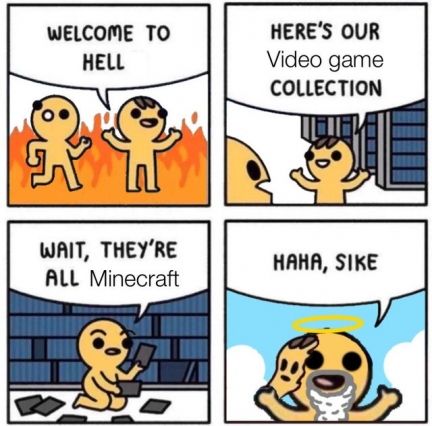 Welcome To Hell Comic Video Gifs Comic Hell Minecraft Funny Game