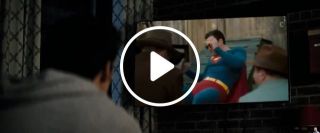 Superman are watching TV meme
