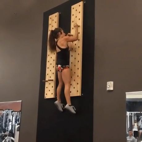 Can you do that?, funny, strong woman, gym, gymnastics.